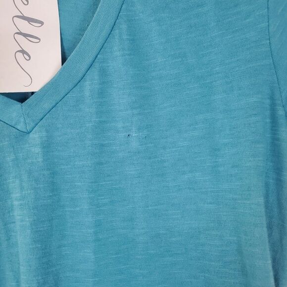 Sundry Teal The French Vneck Top - Picture 4 of 6